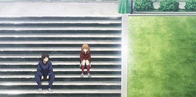 Naho & Kakeru sitting together