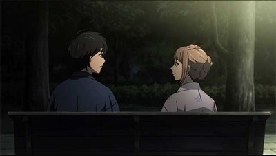 Naho & Kakeru sit together