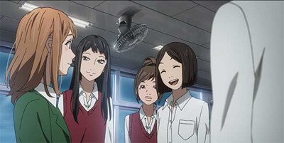 Naho with schoolmates