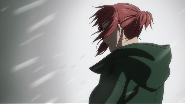 Chise in blizzard.