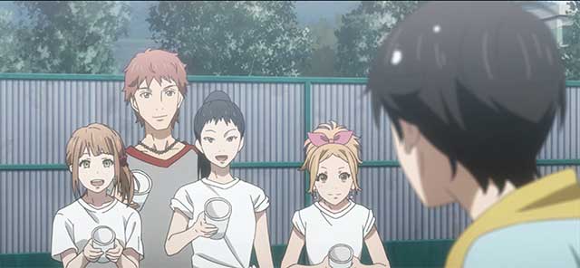 Kakeru messing around with friends