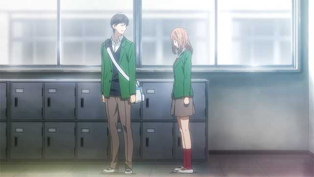 Naho apologizing to Kakeru