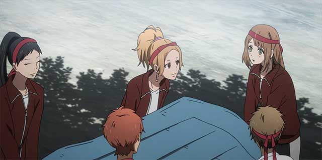 Naho & friends transporting equipment