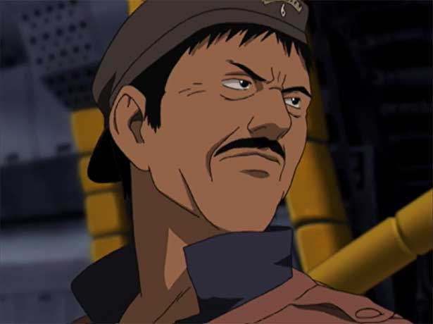 Captain Iga looking back